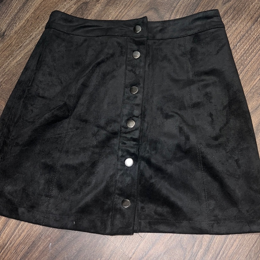 Suede skirt